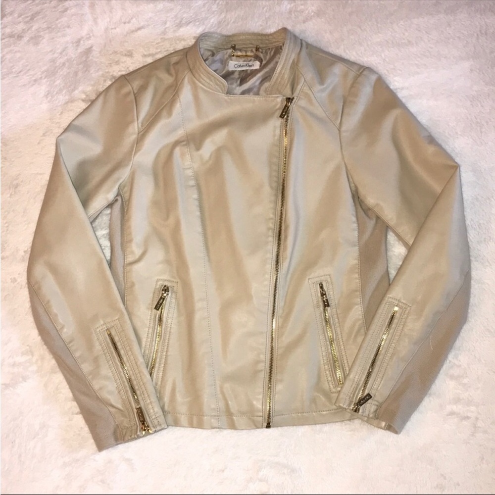 Calvin Klein Faux Leather Jacket